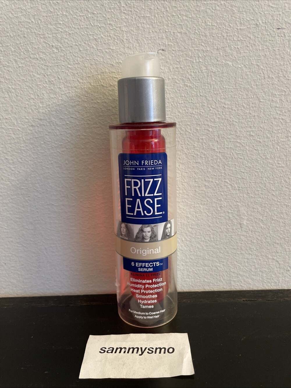 John Frieda Frizz Ease Original Serum, Medium to Coarse Hair 1.69 oz. READ